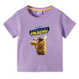 Children Pokemon Pikachu T Shirt Summer Cotton Short-Sleeved T-shirt Sports