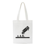 Stranger Things Hellfire Club Handbag Stranger Things Printed Creative One-Shoulder Student Handheld Shopping Bag
