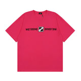 We11 Done T Shirts We11done Letter Printed Small Square Short Sleeve