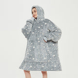 Hoodies Blankets Lambswool Double-Layer Large Size Home Casual Wear Lazy