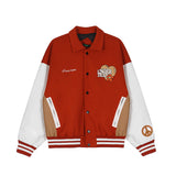 Mens Fall Outfits Coat Male and Female Couples Wear High Street Loose Autumn and Winter Baseball Uniform Jacket Top