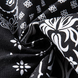 Denim Varsity Jacket Fall Winter Cowboy Jacket Men's Loose Paisley Overalls