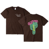 Travis Scott Astroworld Shirt Cactus Short-Sleeved T-shirt for Men