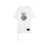 We11 Done T Shirts Necklace Bear Reflective T-shirt for Men and Women