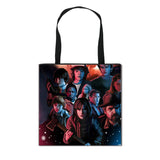 Stranger Things Hellfire Club Handbag Eco-friendly Shopping Bag Portable Student Storage Bag Stain Resistant