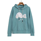 Palm Angels Hoodie Broken Bear Hooded Sweater for Men and Women Loose Hat