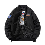 NASA Varsity Jacket Cotton Padded Thickened Jacket Men's Casual Baseball