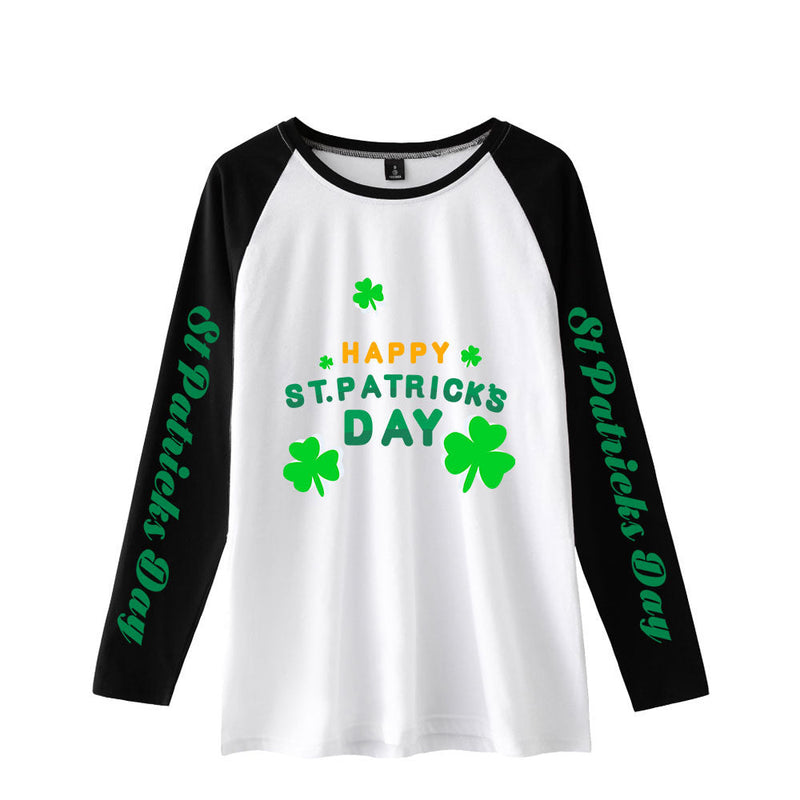 Saint Patrick's Day Closing Loose Long Sleeve T-shirt