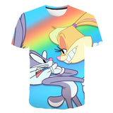 Bugs Bunny Shirt Men's Cartoon Animation Printed T-shirt