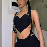 Music Festivals Rave Outfits Girls Tops Spring and Summer Women's Clothing Sexy Exposed Navel