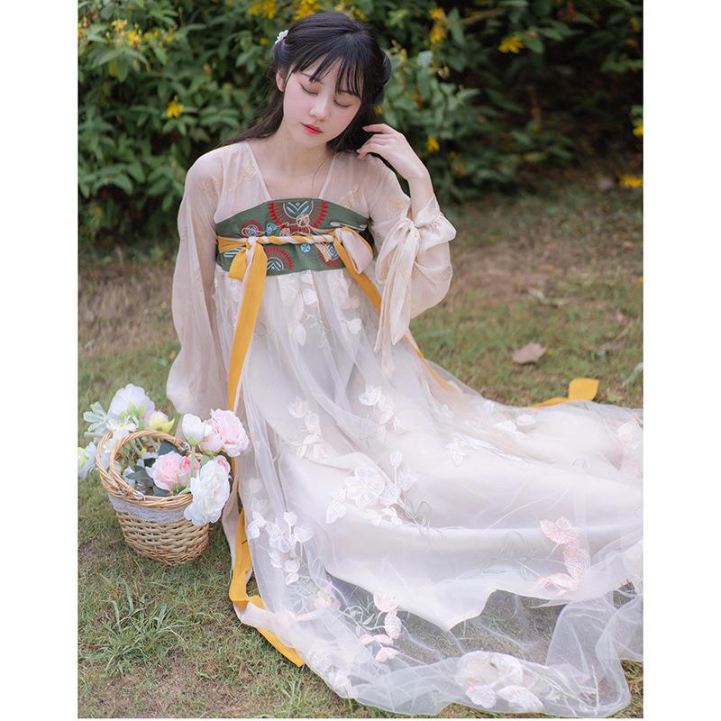 Women'S Cottagecore Dress Girl'S Summer Antique Dress
