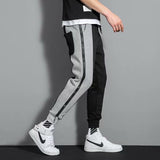 Men Pants Summer Stripe Sports Pants Men's Loose Casual Pants