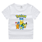 Children Pokemon Pikachu T Shirt Cotton T-shirt Casual Sports
