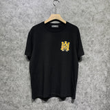 Amiri T Shirt Tiger Pattern Letter Print Casual round Neck Short Sleeve T-shirt