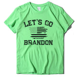 Let's Go Brandon T Shirt Letter Print Short-Sleeve T-shirt for Women