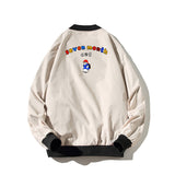 Yellow Varsity Jacket Autumn Hooded Loose Clothes Summer Crew Neck Coat