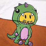 Drew House Cartoon Little Dinosaur Pattern Short Sleeve High Street Fashion Brand Couple Loose T-shirt Men