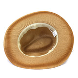Straw Cowboy Hats Men and Women Beach Hat Outdoor Straw Hat