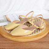 Nude Block Heels Closed Toe Casual Fashionable