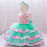 Summer Rompers Children's Cake Birthday Party Dress