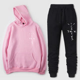 Travis Scott Astroworld Hoodie & Pant 2 Piece Set Letter Print Hoodie