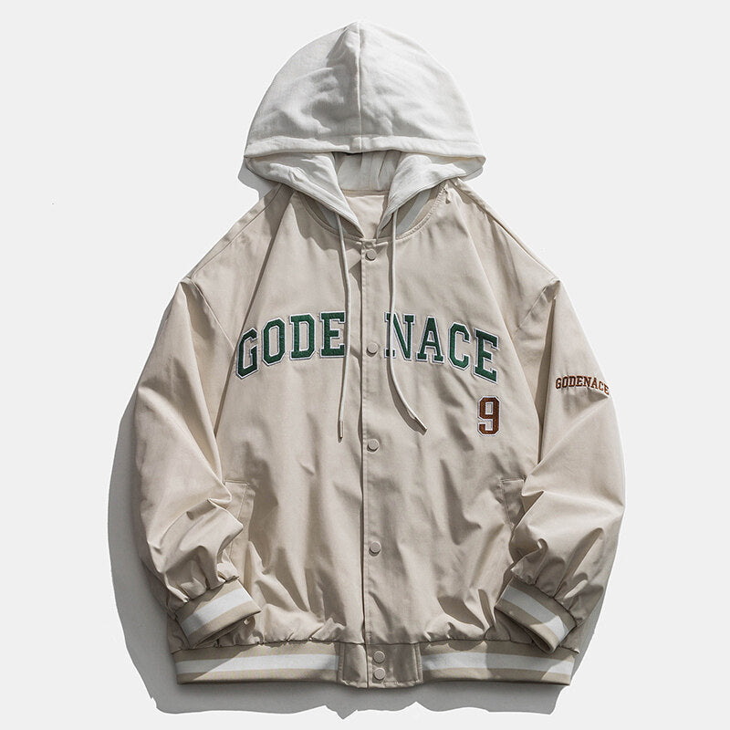 Cream Color Varsity Jacket Spring Jacket Baseball Uniform