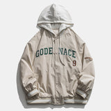 Cream Color Varsity Jacket Spring Jacket Baseball Uniform