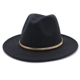 Cowboy Hats Autumn and Winter Men's and Women's Woolen Hat Fedora Hat