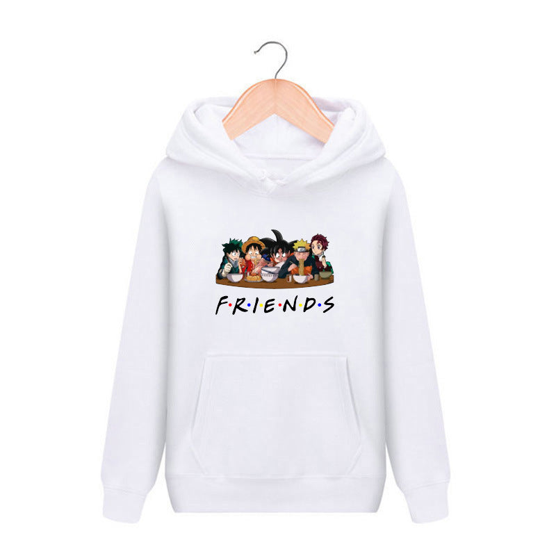 Friends Joey Hoodie Printed Casual Hooded Sweater