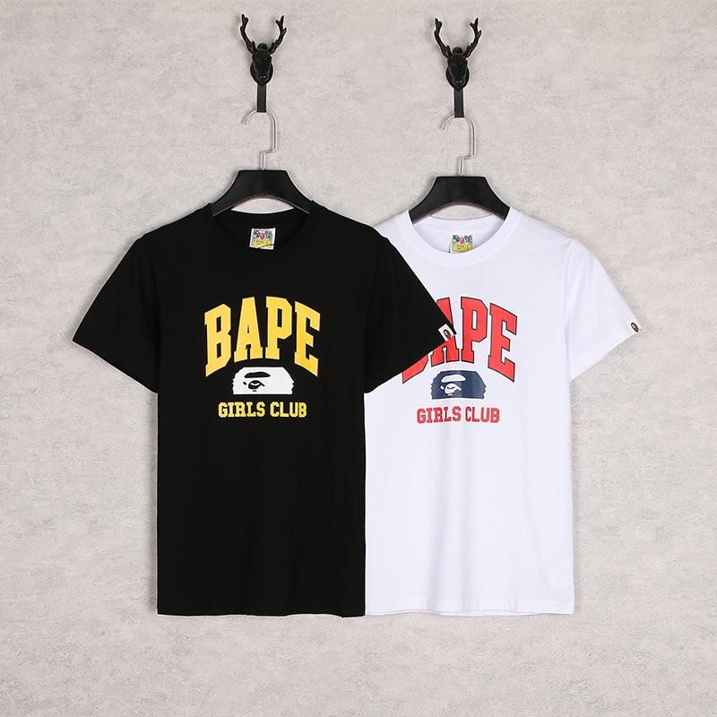 Shark Print T Shirt Black White Summer Cartoon Letter Print Casual Short Sleeve T-Shirt