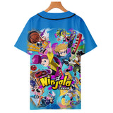 Baggy Baseball Jersey Printed Baseball Uniform Short-Sleeved Shirt Summer Men And Women