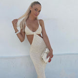 Homecoming Dresses Backless Dress Elegant Slim-Fit Sexy Hollow Suspender Dress