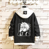 Comic Denim Jacket Men's and Women's Fashion Fall Winter Coat Top Clothes