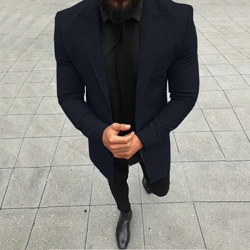 Bohemian Chic Wedding Guest Men Attire Long Sleeve Business Gentleman Formal Coat