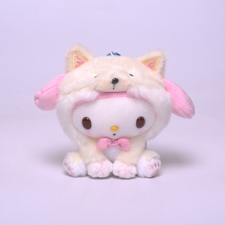 My Melody Plush Transform Shiba Inu Clow M Melody Cinnamoroll Babycinnamoroll Plush Toy Doll Pendant Bag Pendant Kulomi