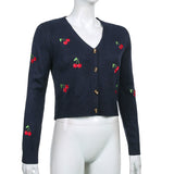 Preppy Aesthetic Sweater Coat Women's Autumn Loose Short Sweater