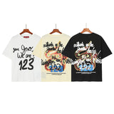 Rrr123 T Shirt Rainbow Greedy Snake Vintage Print Loose T-shirt
