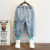 Toddler Boys Pants Boy Cartoon Jeans Baggy Jogger Pants