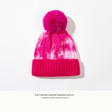 Toboggan Hat Woolen Cap Winter Earflaps Thermal Knitting