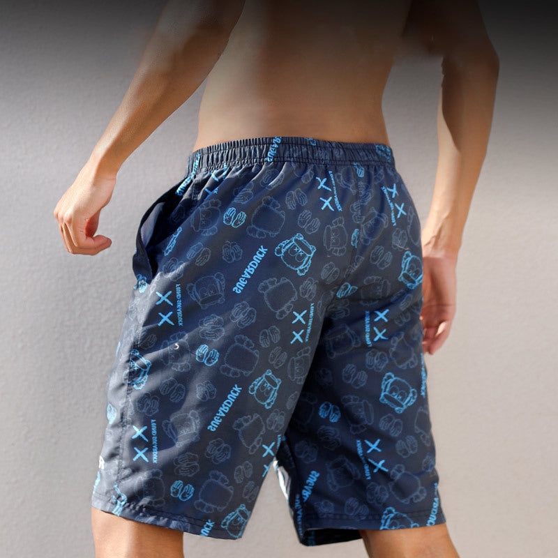 Men Swim Trunks Beach Pants Men's Loose Swimming Trunks Shorts