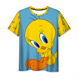 Bugs Bunny Shirt Digital Printed round Neck Short Sleeve Casual