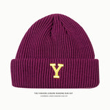 Toboggan Hat Female Winter Warm Windproof Knitted Hat Beanie Hat