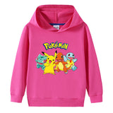 Children Pokemon Pikachu Hoodie Cotton Hooded Sweater Neutral Spring and Autumn