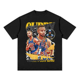 Stephen Curry Shirt Warriors Curry Basketball Details Figures Pattern Printed Short Sleeve T-shirt