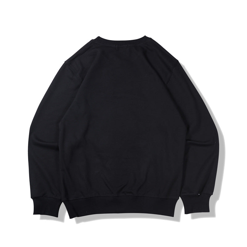 WGM Closing round Neck Long-Sleeved Sweater Autumn and Winter Terry Top for Men