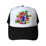 Mario Hat Summer Mesh Cap Men's and Women's Sun Hats Sun Protection Hat Travel Cap