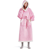 Hoodies Blankets Casual Solid Color Lazy Blanket Pajamas