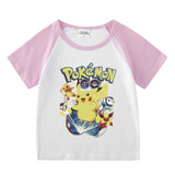 Children Pokemon Pikachu T Shirt Cotton T-shirt Casual Sports