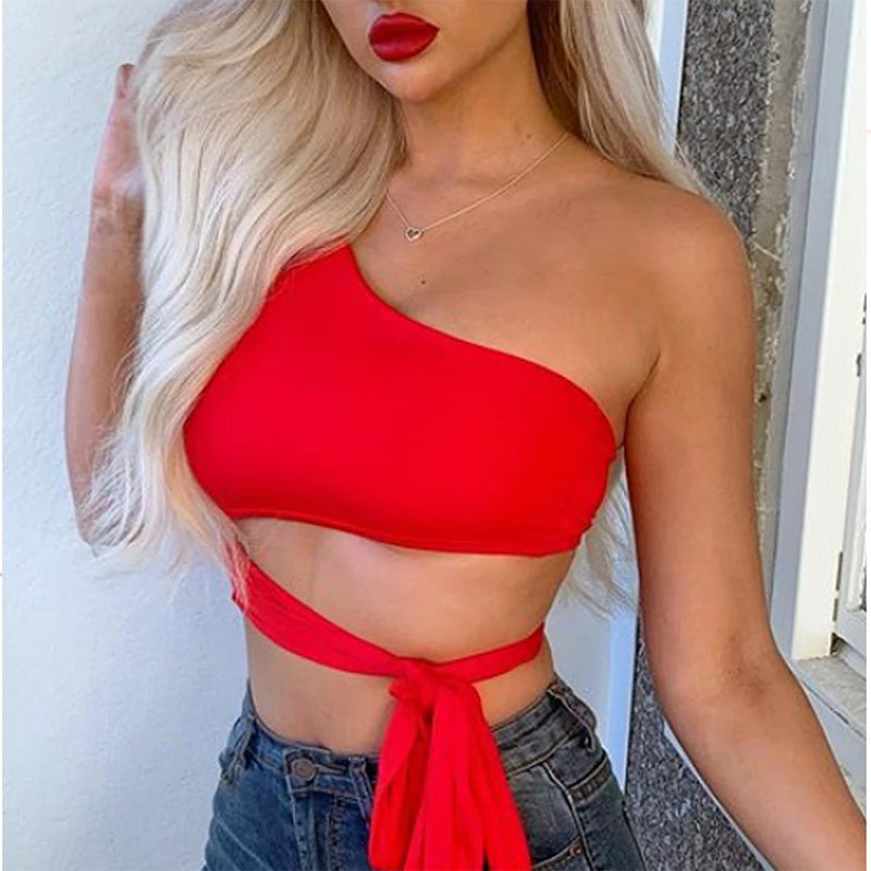 Women Rave Outfits Tops Sexy Bandeau Top Spring and Summer Women's Clothing