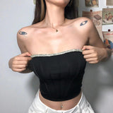 Music Festivals Rave Outfits Girls Tops Winter Women's Clothing Fashion Camisole Female